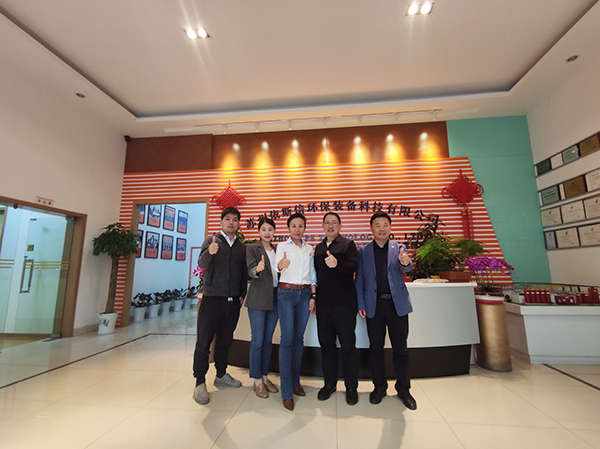 单仁资讯集团董事长单仁莅临尊龙凯时环保参观指导